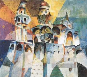 Glocken ivan die große Glocke 1915 Aristarkh Vasilevich Lentulov kubismus abstrakt Ölgemälde